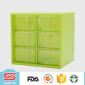 2017 new customized multipurpose plastic boxes storage with 6 grid